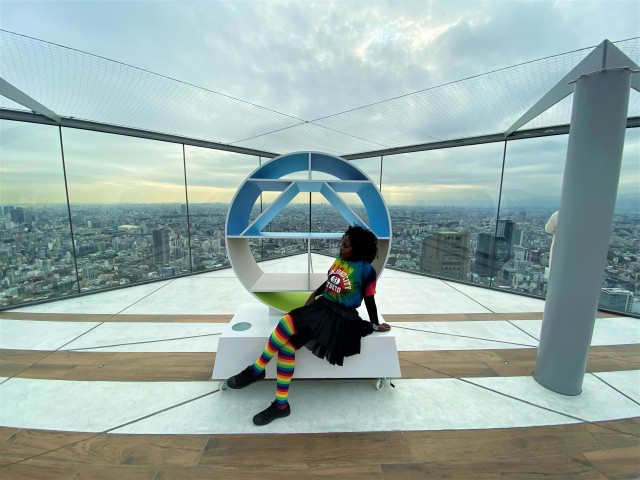 At the top of Shibuya Sky Building